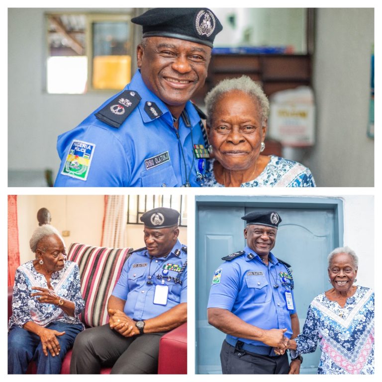 Tunji Disu, Rivers State CP Pays Tribute To 94-Year-Old Pioneer Female Officer
