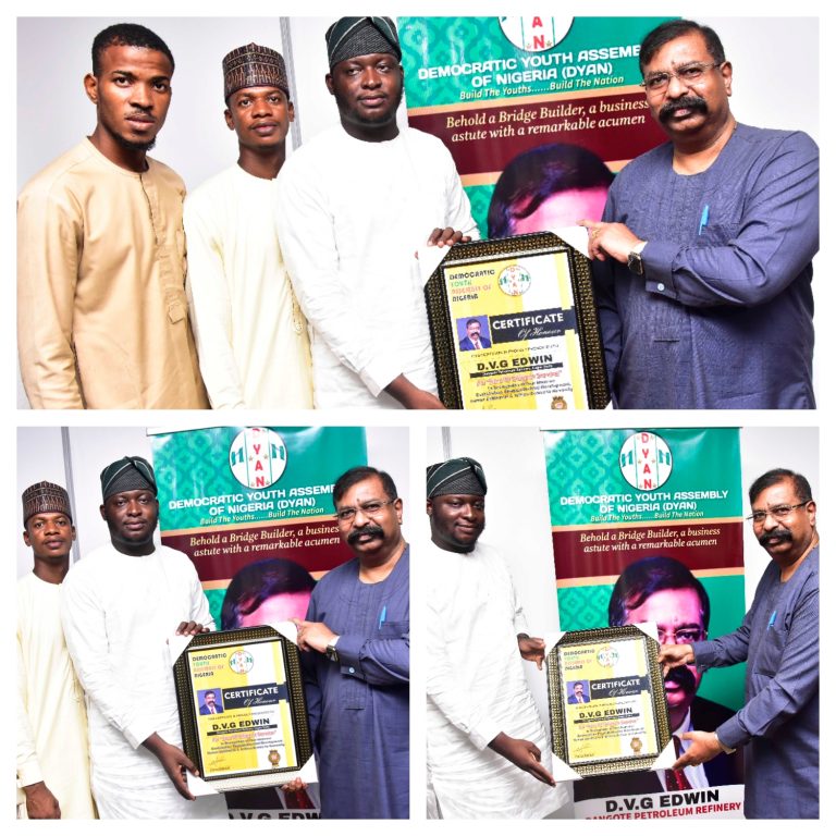 EDWIN, DANGOTE INDUSTRIES’ VICE-PRESIDENT BAGS ICON AWARD