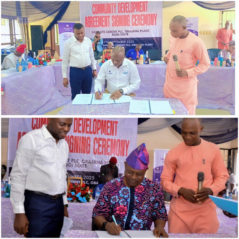 Dangote Cement Obajana, Jakura Community, Seal Landmark Development Pact